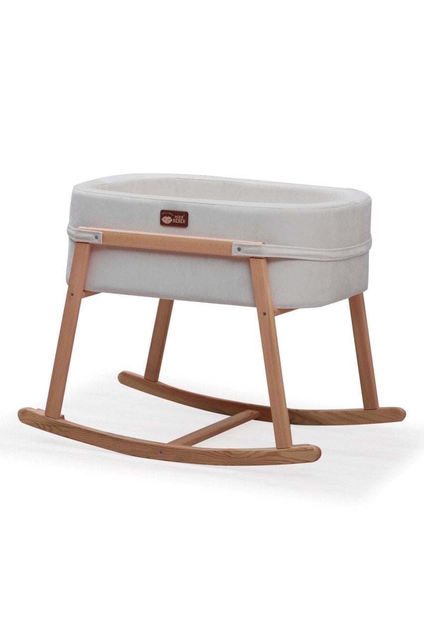 Anne Yanı Beşik Yuvarlak Anne Yanı Krem