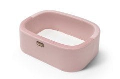 Anne Yanı Beşik Hier Bebek Metal Beyaz Stand Pembe Sepet