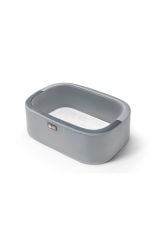 Anne Yanı Beşik Bebek Gold Metal Stand Gri Sepet